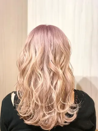 ミディアム カラー ヘアアレンジ ✨錦糸町ブリーチ/ ホワイトカラー皇気✨のヘアスタイル