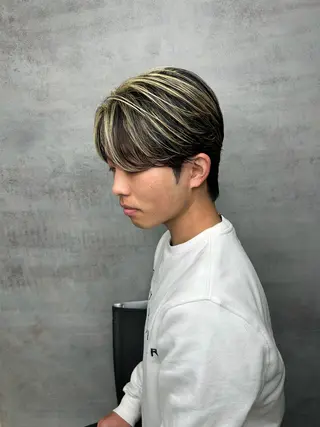 カラー メンズ 静岡 / 毛流れ特化 /下居真大のヘアスタイル