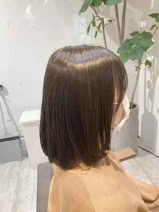 ミディアム カラー 【女性指名No.1】 西口直子のヘアスタイル