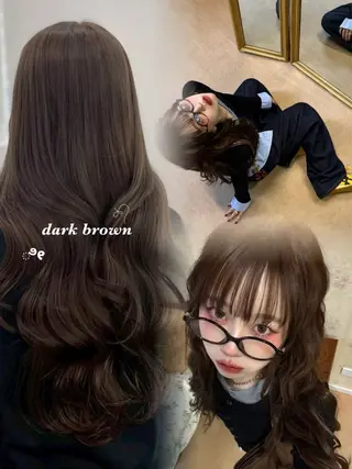 ロング うる艶透明感ベージュ / RINO🥥🤍のヘアスタイル