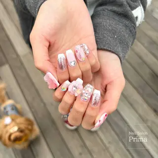 ロング ネイル SalonPrima 西院Nail&Eyeのネイルデザイン