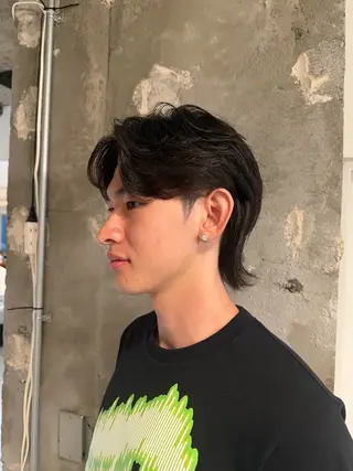 ミディアム 河本 伶のヘアスタイル