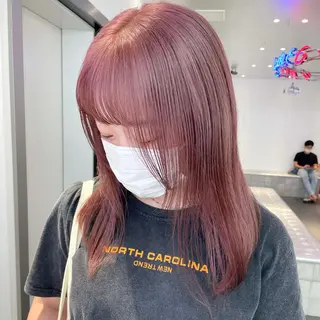 ロング カラー ヘアアレンジ メンズ キッズ ネイル マツエク・マツパ アイブロウ ボブ×柔らかいカラー 🌷misaki𓍼のヘアスタイル