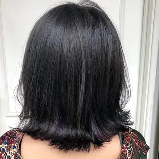 ミディアム カラー 門岡 ひかるのヘアスタイル