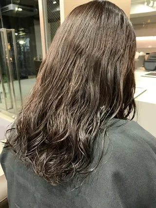 ロング パーマ ボブパーマコテ巻き風 パーマNo1深江秀平のヘアスタイル