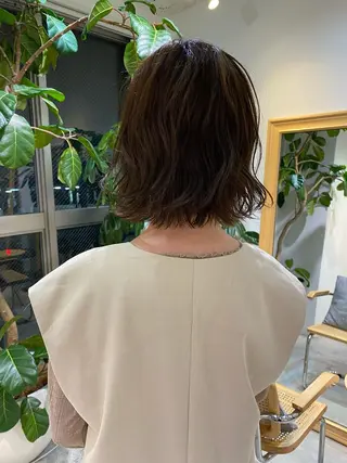 ミディアム パーマ FILMS/sari /似合わせカットのヘアスタイル