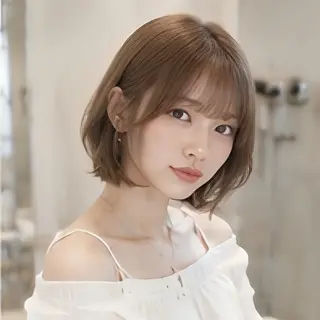 ショート カラー 縮毛矯正/レイヤー/ 前髪カット/おばかんのヘアスタイル