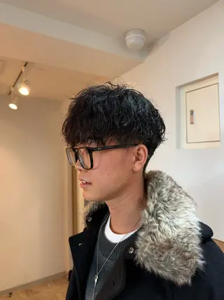 パーマ メンズ HAIRLABO 篠崎空竜のヘアスタイル