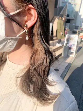 ロング カラー 赤みゼロ/透明感 カラー🌿KANTAのヘアスタイル