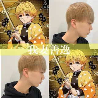 セミロング カラー パーマ ヘアアレンジ メンズ キッズ メンズ特化美容師 aiの眉毛・アイブロウイメージ