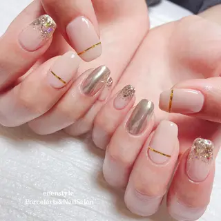 ミディアム ネイル 🐾enen style 🐾のネイルデザイン