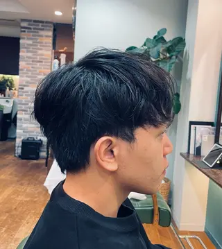 ショート メンズ センターパート/テー パーフェード/健太のヘアスタイル