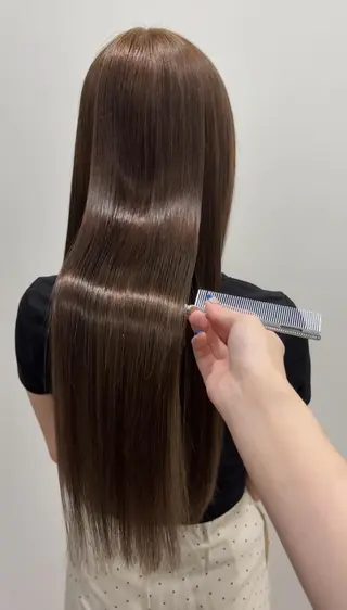 セミロング カラー 柔らかハイトーン/ 美髪💙ྀི/ミナルのヘアスタイル