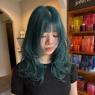 ロング ブリーチなしWカラー /SACHIKAのヘアスタイル