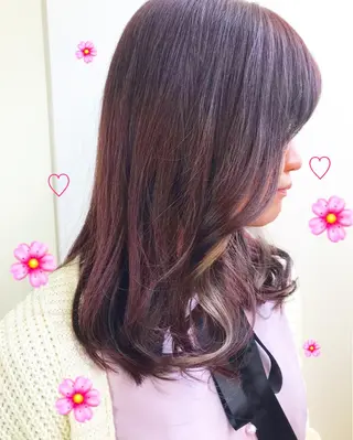 ミディアム カラー 新宿駅近♡個室 ♡関口三都季🌜のヘアスタイル