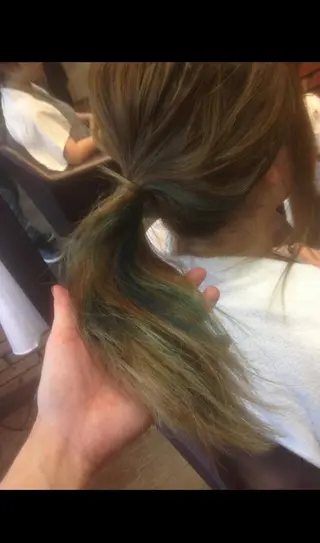 ロング カラー 辻 竜也　のヘアスタイル