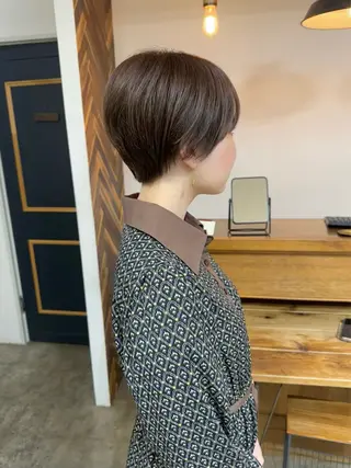 ショート NAGISA髪質改善 &透明感カラー🪞のヘアスタイル