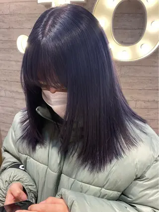 ミディアム 中村 彩夏のヘアスタイル