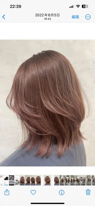 ミディアム 田畠 しずかのヘアスタイル