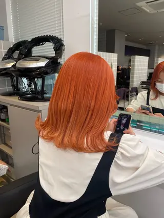 ミディアム ヘアアレンジ 🫧ハイトーン/ 髪質改善/ヒナタ🫧のヘアスタイル