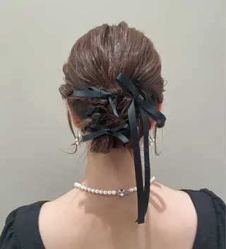 ヘアアレンジ 暖色カラー/アレンジ 🎀みさき💕🌷のヘアスタイル