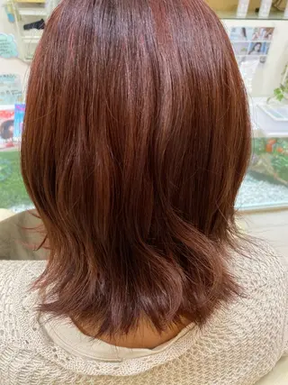 ミディアム カラー おん眉美容師eMu✄ yuka‪🤍のヘアスタイル