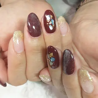ミディアム ネイルCUREist 所沢駅徒歩7分のネイルデザイン