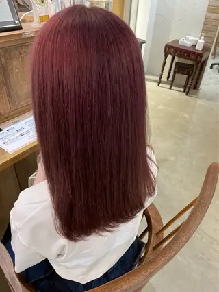 ミディアム カラー 村下 美尋のヘアスタイル