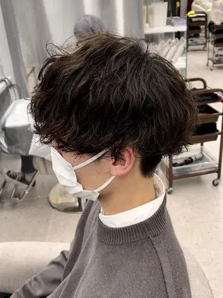 ショート 京都河原町 メンズパーマ助川龍哉のヘアスタイル
