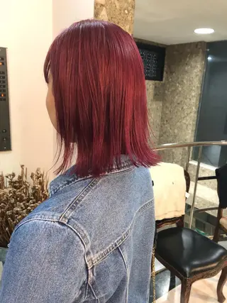 ミディアム カラー Pia ツボイ ケイタのヘアスタイル