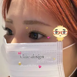 マツエク・マツパ Eyelash MOEKAのマツエク・マツパデザイン
