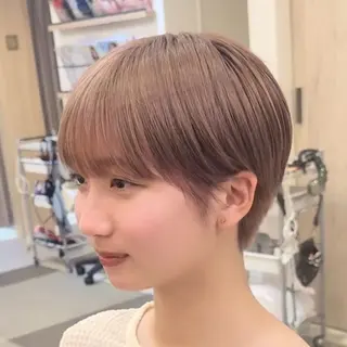 ショート 【ショート/ボブ 丸みショート】深萱のヘアスタイル