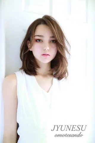 ミディアム カラー パーマ ひがし まさし JYUNESU副代表のヘアスタイル