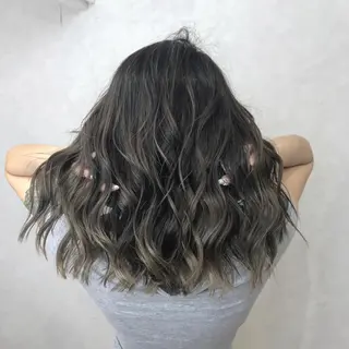 セミロング カラー LUSTRE クロサワのヘアスタイル