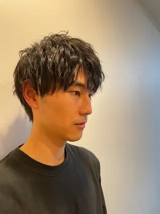 ショート パーマ メンズ 🌙19時以降通える メンズ専門 コーダイのヘアスタイル