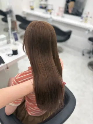 ロング カラー ベージュ×レイヤー 🤎横浜/miu🤎のヘアスタイル