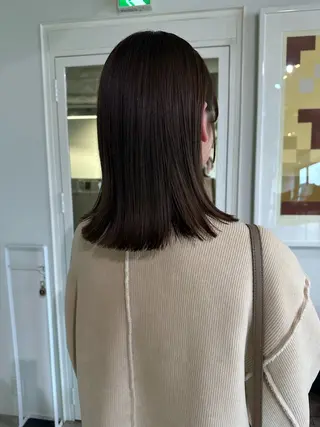 ミディアム カラー 和田 あおいのヘアスタイル