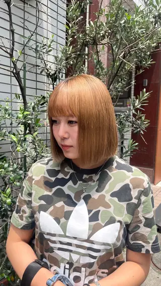 ショート Nagi /ヘアメ /艶カラー/メンズのヘアスタイル