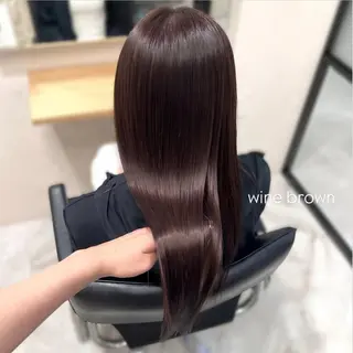 セミロング カラー 前川 朋香のヘアスタイル