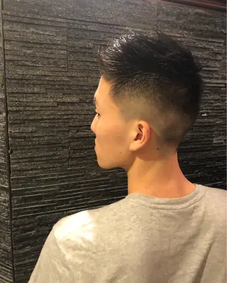 ショート パーマ メンズ 木村 りきのヘアスタイル