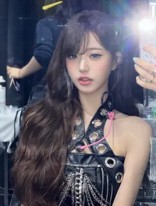 ロング カラー ラベンダー💜グレー 🩶ミント‪🩵のヘアスタイル