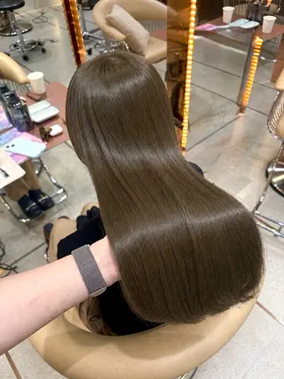 セミロング カラー 顔周りカット/透明感 カラー/ゆう🤎のヘアスタイル