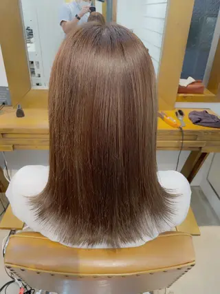 セミロング カラー 👑銀座ショート/ 絶壁補正/金子涼👑のヘアスタイル