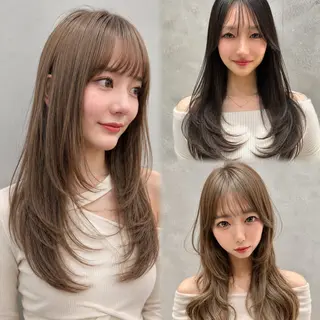 ミディアム Londnaitre MAHOのヘアスタイル