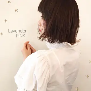 ミディアム カラー 市川 千夏のヘアスタイル