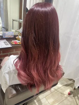 ロング カラー 広瀬 珠優のヘアスタイル