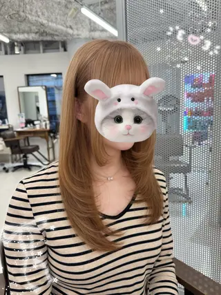 カラー 🍒ベージュ/ピンク ベージュ🍒なつきのヘアスタイル