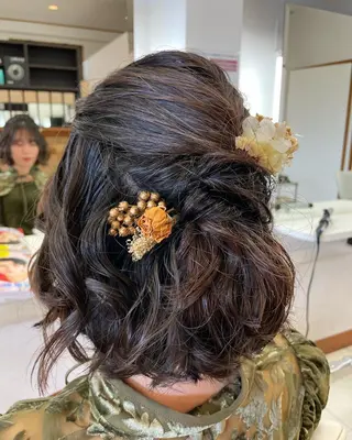 ミディアム ヘアアレンジ Hair VERDEのヘアスタイル