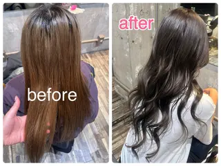 カラー 北岡 のどかのヘアスタイル