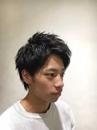 ショート メンズ 田中 裕也のヘアスタイル